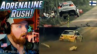 NASCAR Fan Reacts to WRC Rally Finland 2000 PURE SOUND & Jumps!