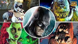 Batman Arkham Asylum | All Bosses Fight + End Cutscenes 4K | ZigZagGamerPT