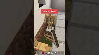 Gaming Setup In Minecraft???!!! #gaming #fact #info #fyp #minecraft