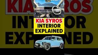 Kia Syros Interiors Explained | Sub-4 Metre SUV | Mini Scorpio N