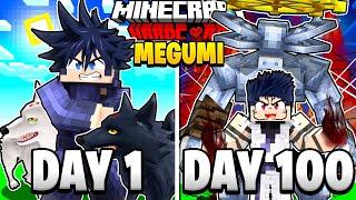 I Survived 100 Days As MEGUMI FUSHIGURO in Jujutsu Kaisen Minecraft!