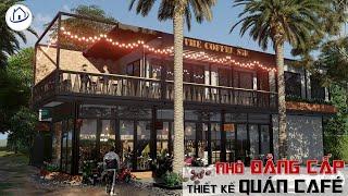 SAH - THIẾT KẾ QUÁN COFFE NHỎ HIỆN ĐẠI ĐẸP MẮT - Cafe store 3D design idea.