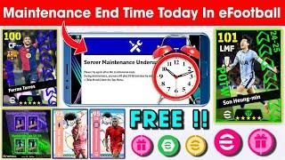 Maintenance End Time Today In eFootball™ 2025 Mobile !! Pes Server Maintenance End Time Today 