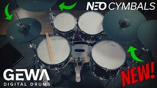 NEW GEWA NEO E-CYMBALS playing demo on G9 Pro electronic drums