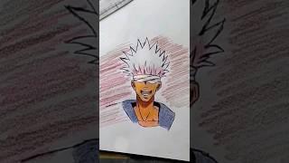 anime drawing art new  | gojo drawing art new | new anime drawing #shorts #trending #art #anime