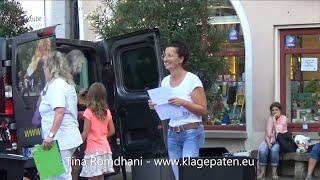 Tina Romdhanis Rede in Schorndorf, Baden-Württemberg, anlässlich der Querdenken-Demo vom 11.09.2020