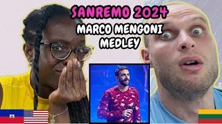 Marco Mengoni - Medley Reaction (Italy  Sanremo 2024) | FIRST TIME HEARING