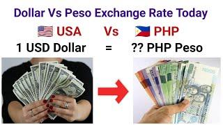 American Dollar to Philippines Peso exchange Rate Today | us Dollar to philippines Peso | usd to php