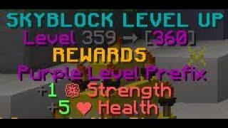 Hitting Level 360 (Purple Prefix) Hypixel Skyblock