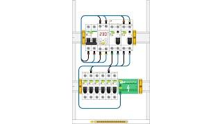 Визуализация электрощита в программе Microsoft Visio.