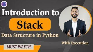 Stack in Python  | Data Structure in Python with execution ‍