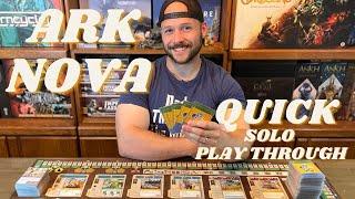 Ark Nova Solo Playthrough