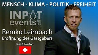 Dinner mit Input "CO2, KLIMAPOLITIK, FREIHEIT" (Teil 1/5) Intro Remko Leimbach, Aufrecht Präsident