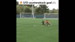  U12 counterattack goal   #soccer #golazo #u11