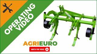 AgriEuro series 170 Standard with 5 tines tractor ripper - With steel wheels - Operating video