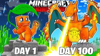 I Survived 100 Days as a FIRE POKEMON in HARDCORE Minecraft