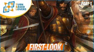 Battle Brothers: Blazing Deserts DLC | Gladiators Gameplay Walkthrough | Part 1