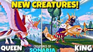 NEW CREATURES are INSANE! ROYALTY Creatures! | Creatures of Sonaria