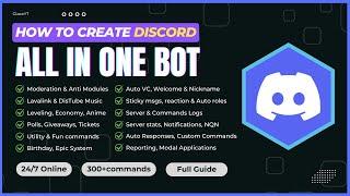 HOW TO CREATE ALL IN ONE DISCORD BOT | 24/7 ONLINE | 2025 | FULL GUIDE | FREE HOSTING