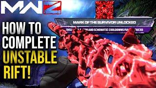 COD MW3 Zombies HOW TO COMPLETE Unstable RIFT! CAMO UNLOCK