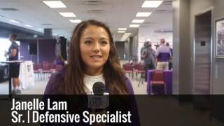 USF Volleyball's Janelle Lam on media day