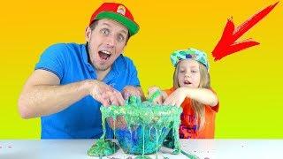 Смешала все Слаймы Часть 1  Гигантский Лизун  ЧЕЛЛЕНДЖ SLIME CHALLENGE коллекция слаймов