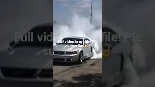 Insane Mustang burnout   