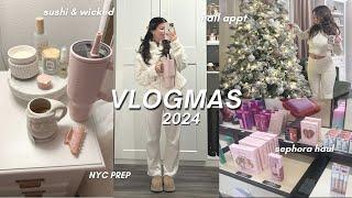 VLOGMAS ️ week 2 | wicked, appts, nyc prep, office days + more!