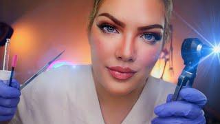 ASMR Unclogging your Ears until you Sleep | Lots of Otoscope and Ear Cleaning