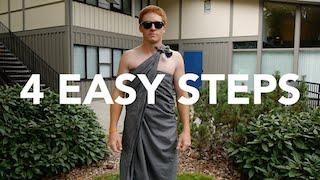 How to Tie a Toga | 4 EASY STEPS