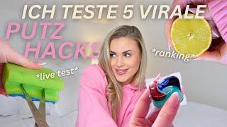 I TEST 5 VIRAL CLEANING HACKS  | Live Test & Ranking 