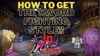 How to get the sword fighting style in yba!