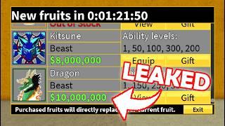 Dragon Value is Leaked! | Holiday Update Part 2 | Blox Fruits