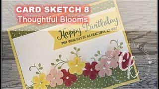 Card Sketch 8 Thoughtful Blooms