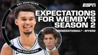 'Victor Wembanyama is GENERATIONAL!'  - Bob Myers' expectations for Wemby's Year 2 | NBA Countdown