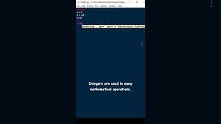 Python Basics! Integer #programming    #tutorial   #python  #integer