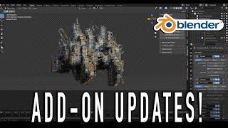 Blender 3.0 Add-on Updates: KHAOS smoke plume operator and new procedural asset in CityBuilder3d