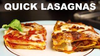 Easy lasagna recipes | tomato & ricotta | meat sauce & cream