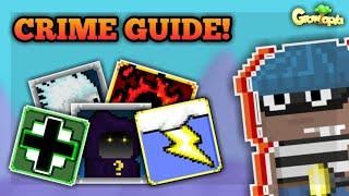 HOW TO DEFEAT ALL VILLAINS (EASY!) | CRIME GUIDE - Growtopia