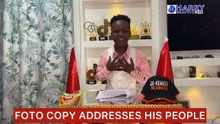 Full Speech: 9yr-old Foto Copy addresses his people