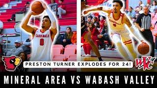 MINERAL AREA vs WABASH VALLEY HIGHLIGHTS | PRESTON TURNER GOES OFF!!!