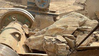 OH WOW! Satisfying Stone Crushing Process - ASMR - Giant Rock Crushing Jaw Crusher in Action.