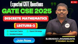 EXPECTED QUESTIONS OF DMS | LECTURE - 2 | GATE CSE & GATE DA