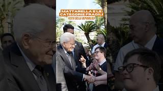 Il Presidente #Mattarella nei Giardini del #Quirinale con le fasce deboli della popolazione