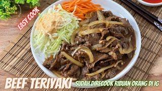 Resep Beef Teriyaki ala Hokben yg sudah direcook ribuan orang di Instagram | Anti gagal & layak jual