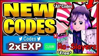 ALL NEW CODES 2020!  Roblox Ro-Slayers 2x EXP CODE