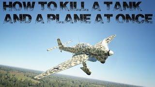 War Thunder | Ju-87 R2 | How to kill a tank and a plane at once ?