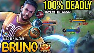 BRUNO BEST BUILD 2024 | BUILD TOP GLOBAL BRUNO GAMEPLAY | MOBILE LEGENDS