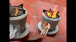 DIY   Making Firewood Stoves From Trash Can Mold 2021