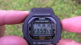 CASIO DW-5600E-1V настройка, функции касио g shock